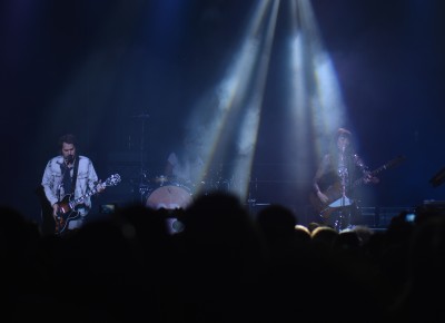 Brian Aubert and Nikki Monninger of Silversun Pickups. Photo: Andy Fitzgerrell