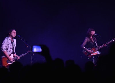 Brian Aubert and Nikki Monninger of Silversun Pickups. Photo: Andy Fitzgerrell