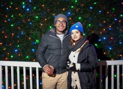 (L-R) Victor Naranjo and Diana Garcia came out to see National Parks at KRCL’s 2015 Polar Jubilee. Photo: John Barkiple