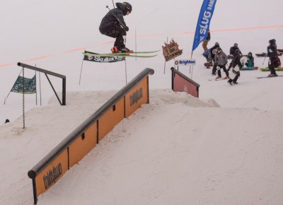 Bijan Sherkat, 17 & Under Men's Ski, 3rd Place. 270 railside 270 out. Photo: Chris Kiernan