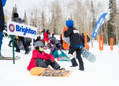 A rider waits his turn at the top of the course in the 17 & Under division. Photo: Niels Jensen