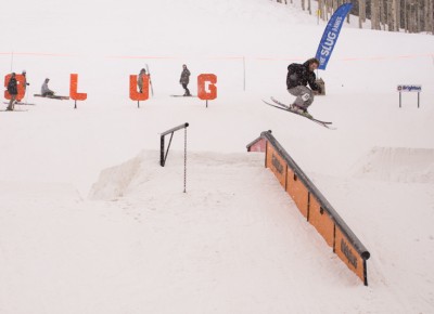 Rory Walsh, Open Men's Ski, 1st Place. Lipslide 270 out. Photo: Chris Kiernan