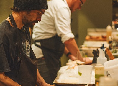 As the chefs prepared what I wish were a take-home box of their house battered chicken, I gaze on in amazement and my stomach rumbles from within. Photo: Talyn Sherer