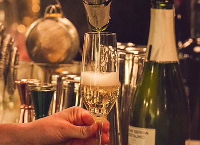 When the champagne begins to flow, you know a celebration is amidst. Photo: Talyn Sherer