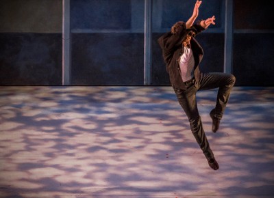 With more joy than he could imagine, the dancer jumps in the air, barely able to contain himself. Photo: Talyn Sherer