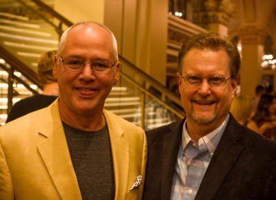 (L-R) Chef David James Robison and Ballet West’s Vice President of Development and Marketing Tom Michel gave us a private tour through the building, complete with the full history and future of the space. Photo: Talyn Sherer