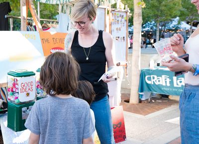 This fun, interactive piece gave a choice: Choose either the good ideas or the bad ideas. Photo: JoSavagePhotography.com