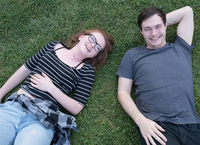 Evangaline Johnson and Collin Martinez laughed and lounged in the sweet Utah grass. Photo: JoSavagePhotography.com