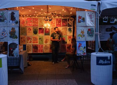 Chris Bodily of Hatrobot takes in the DIY Fest. Photo: @snowlenda