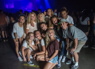 Stoked fans get ready for Flume's first appearance in SLC. Photo: Colton Marsala