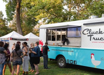 Cluck Truck, eagar to serve some great eats at Twilight in Salt Lake City. Photo: Logan Sorenson / @Lmsorenson