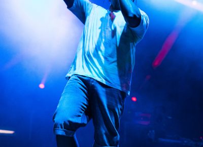 Pusha T dropping lyrics on the crowd confidently and effortlessly. Photo: Logan Sorenson / @Lmsorenson