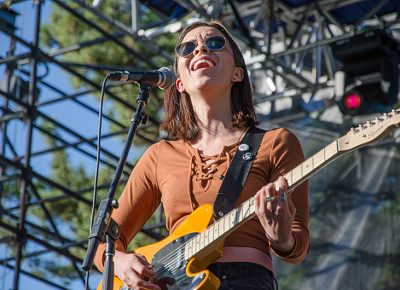 Lead vocalist Cristal Ramirez belts it out with her band The Aces. Photo: Scott Frederick