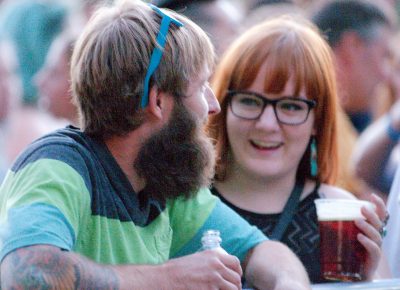 Ryan Fredrickson and Amanda getting ready to rock Jenny Lewis. Photo: Scott Frederick