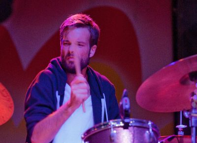 Jenny Lewis' drummer gets intense. Photo: Scott Frederick