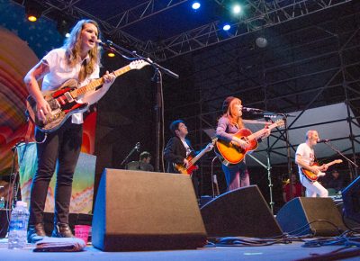 Megan McCormick and Jenny Lewis rock SLC. Photo: Scott Frederick