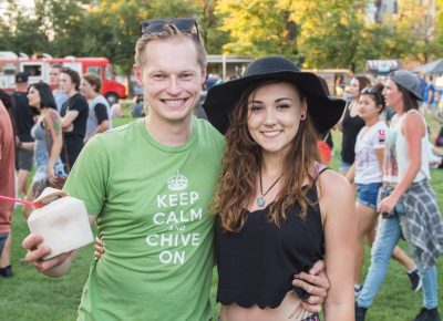 Roman and Megan keep calm and enjoy a refreshing coconut. Photo: Colton Marsala