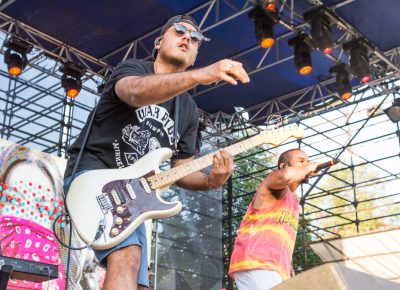 The Free Nationals bassist drops the beat with his wicked grooves. Photo: Colton Marsala