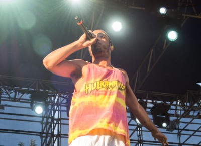 Anderson .Paak stands tall above the Salt Lake City crowd. Photo: Colton Marsala