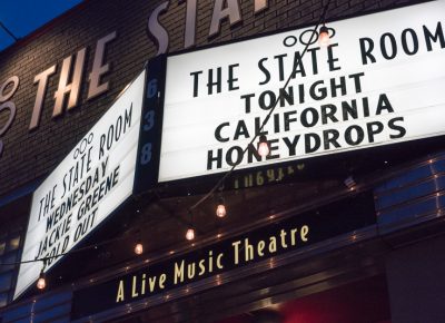 The marquee at The State Room on Monday Night. Photo: JoSavagePhotography.com