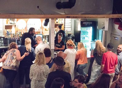 During and after Blank Range, more Salt Lakers trickle in and get refreshments from the fully stocked bar. Photo: JoSavagePhotography.com