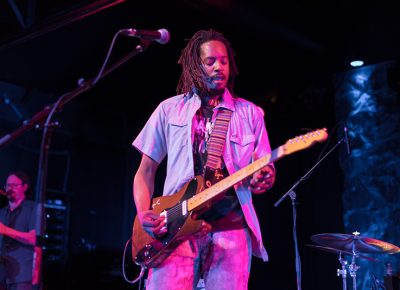 BJL during one of his Jimi-style guitar slams. Photo: JoSavagePhotography.com