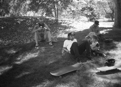 Tully Flynn, Mark Judd and Mark White. Dads. Photo: Sam Milianta