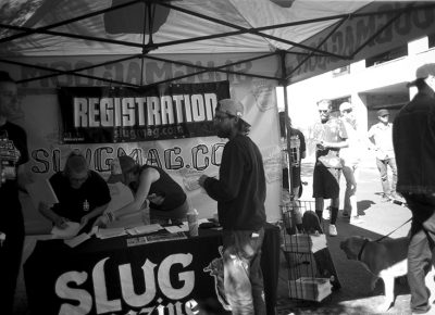 Registration for the contest. Pictured: Caleb Orton. Photo: Sam Milianta