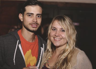 Lucus and Lindsay eager to hear the music from Band of Skulls. Photo: Logan Sorenson @Lmsorenson