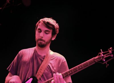 Chris Goggans, Bassist for Mothers, onstage at Urban Lounge. Photo: Logan Sorenson @Lmsorenson