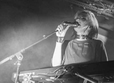 Sarah Barthel croons to a pumped-up crowd. Photo: ColtonMarsalaPhotography.com