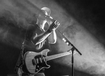 Josh Carter adds vocals to "Turning Into Stone." Photo: ColtonMarsalaPhotography.com