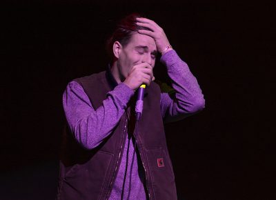 A-Dub performs his first song during Hip Hop Roots last Friday. Photo: ColtonMarsalaPhotography.com