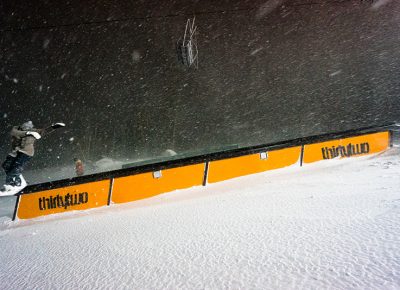 Just a lil’ dab on the rail, a tribute to the excitement felt for Brighton’s opening of night riding. Photo: Jo Savage // @SavageDangerWolf