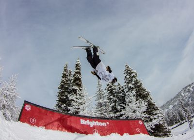 Ian Russel 3rd place Mens open ski back flip. Photo: CJ Anderson