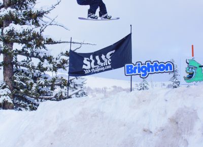 Evan Thomas, Floats over the Slug banner. Photo Chris Kiernan