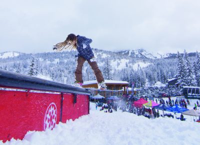 Tristin Heiner, Frontboard through the C rail. Photo Chris Kiernan