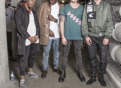 (L–R) Gaby Okito, Jeremie Mabanza, Brody Ashton, CJ Bode. Photo: Jake Vivori