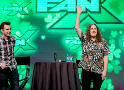 Weird Al Yankovic thanking Salt Lake City Comic Con! Photo: Lmsorenson.net