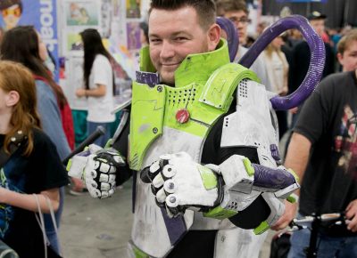 Cosplayer Tyler Russell as Buzz Lightyear. Photo: Lmsorenson.net