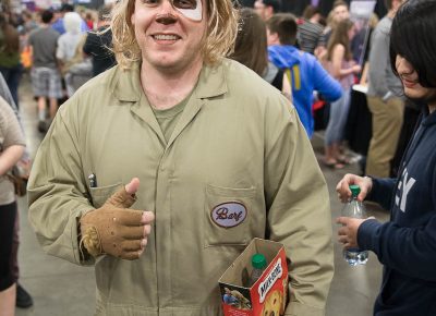 Cosplayer Tyler Pierce as Barf from Spaceballs. Photo: Lmsorenson.net