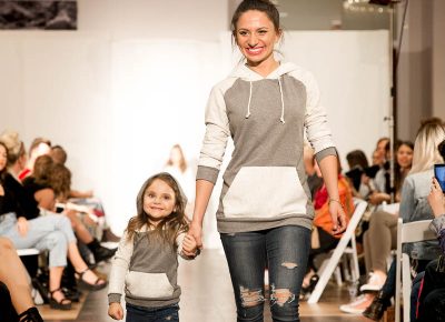 Matching model duo make their way down the runway. Photo: Lmsorenson.net