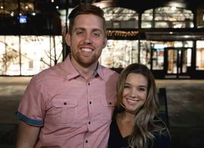 Kyle Buck and Madelaine Littell on a fashion date. Photo: Lmsorenson.net