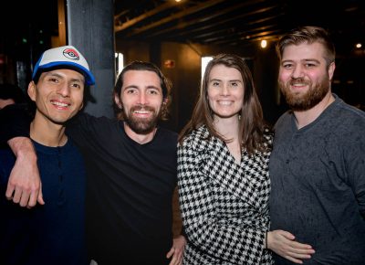 Jesse Del Toro, Jake Everts, Alyssa and Trevor Wood having a great time before the show starts. Photo: Lmsorenson.net