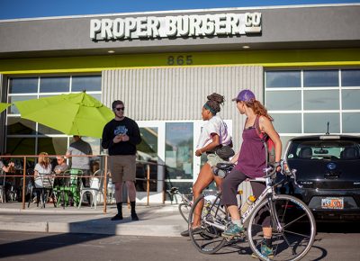 Collecting points at Proper Burger Co. Photo: @ca_visual