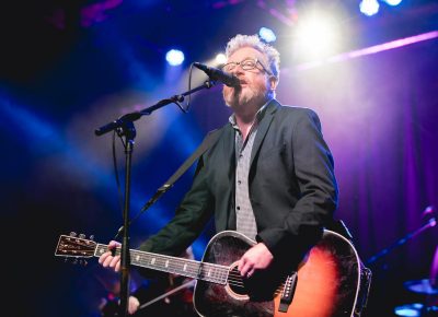 Dave King of Flogging Molly singing about he is a selfish man. Photo: Lmsorenson.net