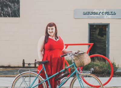 "I wear a lot of dresses because dresses are a lot easier to bike in than other clothes are, I think," says Eggleston. "I like the freedom of biking in a dress. Lots of women in Copenhagen bike in dresses. I was amazed at how many women there actually bike in short skirts, long skirts, teeny tiny skirts, whatever kind of skirts." Photo: @clancycoop