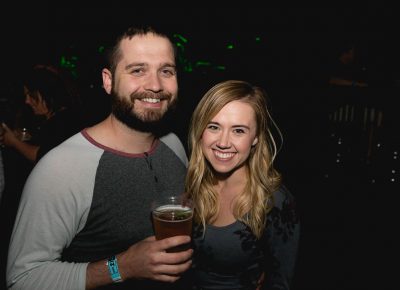 Ryan and Caddee grabbing a beer before the show. Favorite Flogging Molly music: "Actually we're here for White Buffalo!" Photo: Lmsorenson.net