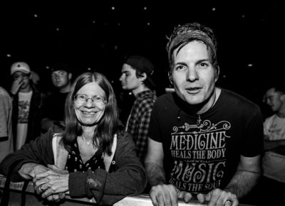 Melaine and Mike excited to see Me First and the Gimme Gimmes. Photo: Gilbert Cisneros