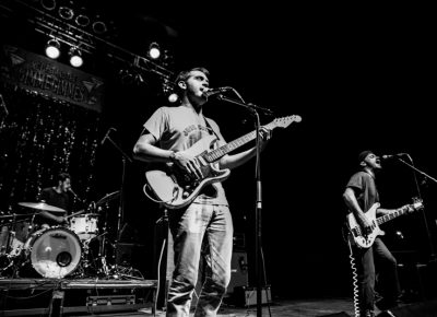 Los Angeles–based band together PANGEA played second. Photo: Gilbert Cisneros